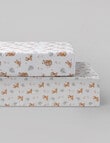 Teeny Weeny Cot Fitted Sheet, 2-Pack, Little Lion product photo View 02 S