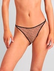 Me By Bendon Impression Thong Brief, Leopard Print, S-XL product photo