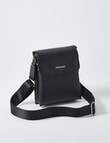 Pronta Moda Astrid Flap Crossbody Bag, Black product photo