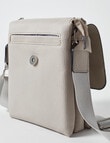 Pronta Moda Astrid Flap Crossbody Bag, Cool Grey product photo View 05 S