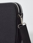 Pronta Moda Sailor Neoprene Crossbody Bag, Black product photo View 04 S