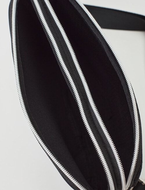 Pronta Moda Sailor Neoprene Crossbody Bag, Black product photo View 05 L