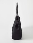 Pronta Moda Sailor Neoprene Shopper Bag, Black product photo View 04 S