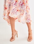 Whistle Spring Flowers Ruffle Wrap Dress, Peach product photo View 07 S