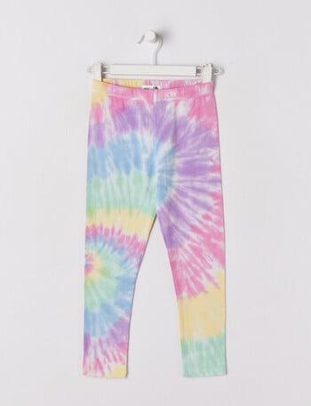 Mac & Ellie Tie Dye Full-Length Legging, Rainbow product photo