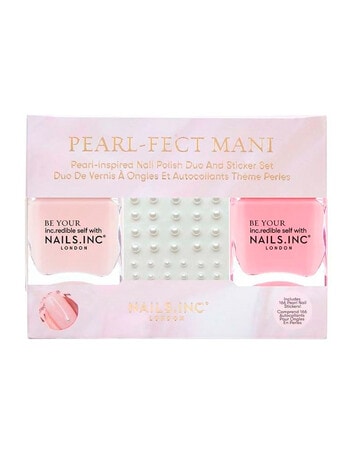 Nails Inc Pearl-Fect Mani Nail Polish Duo & Sticker Set product photo