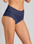 Bendon Lace High Rise Brief, Medieval Blue, XS-2XL product photo View 02 S