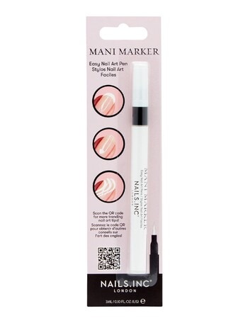 Nails Inc Mani Marker Nail Art Pen, White product photo