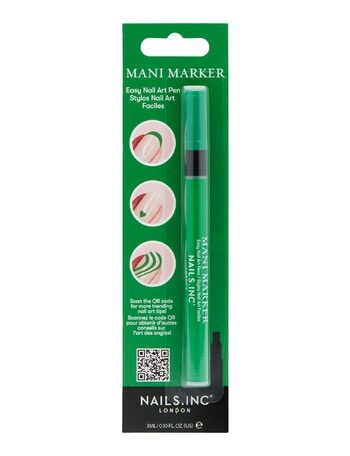 Nails Inc Mani Marker Nail Art Pen, Green product photo