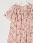 Mac & Ellie Formal Unicorn Flutter Sleeve Tulle Dress, Dusty Pink product photo View 02 S