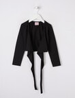 Dance Cross Over Wrap Cardigan, Black product photo View 03 S