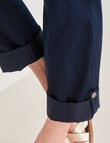 Ella J Roll-Up Pant, Navy product photo View 05 S