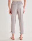 Ella J Roll-Up Pant, Stone product photo View 02 S