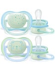 Avent Ultra Air Night Soother, 0-6m, 2-Pack, Assorted product photo View 02 S