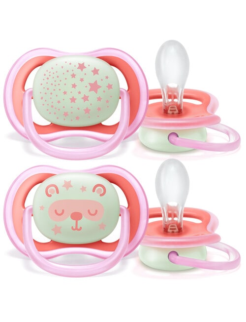 Avent Ultra Air Night Soother, 6-18m, 2-Pack, Assorted product photo View 02 L