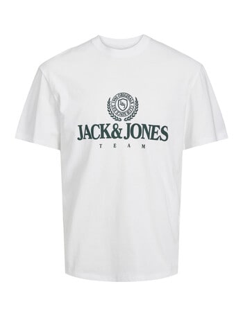Jack & Jones Originals Lakewood Crew Neck Short Sleeve Tee, White product photo