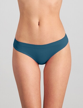 Bendon Seamless Thong Brief, Ink Blue, XS-2XL product photo
