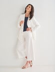 Ella J Relaxed Blazer, Ivory product photo View 03 S