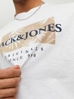 Jack & Jones Jorcrayon Branding Crew Neck Tee, White product photo View 02 S