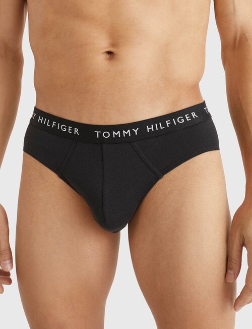 Tommy Hilfiger Brief, 3-Pack, Black, Grey & White product photo View 02 L