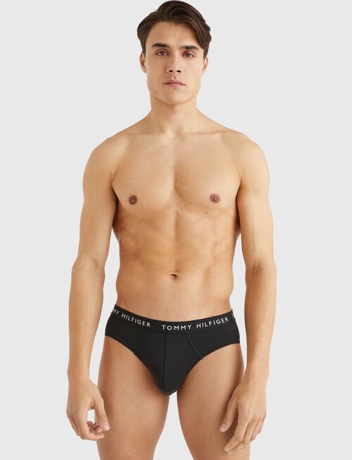 Tommy Hilfiger Brief, 3-Pack, Black, Grey & White product photo View 04 L