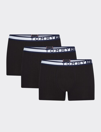 Tommy Hilfiger Recycled Cotton Trunk, 3-Pack, Black product photo