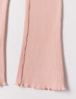 Mac & Ellie Full-Length Rib Flare Legging, Dusty Pink product photo View 02 S