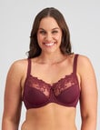 Fayreform Coral Underwire Bra, 2-Pack, Wine & White, C-G product photo View 04 S