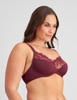 Fayreform Coral Underwire Bra, 2-Pack, Wine & White, C-G product photo View 05 S
