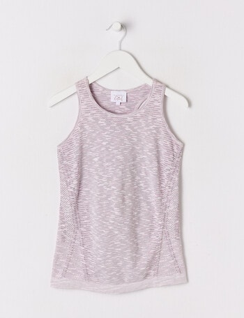 SUPERFIT GIRL Space Dye Seamfree Power Tank Top, Orchid product photo