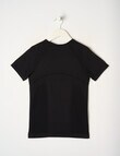SUPERFIT GIRL Seamfree Power Tee, Black product photo View 02 S