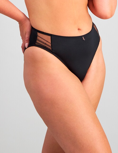 Fayreform Faithful High Cut Brief, Black, S-2XL product photo View 03 L