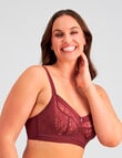Fayreform Mysterious Wirefree Bra, Windsor Wine, D-F product photo View 03 S