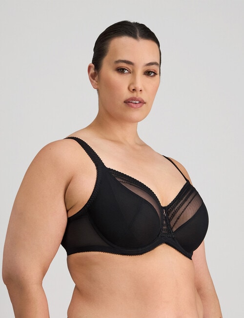 Fayreform Faithful Underwire Bra, Black, DD-J product photo View 03 L