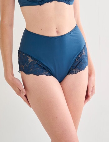 Lyric Dawn Lace Full Brief, Navy Teal, 14-26 product photo