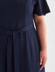 Studio Curve Dry Knit Dress, Navy product photo View 04 S