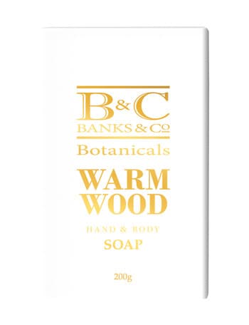 Banks & Co Warm Wood Soap Bar, 200g product photo