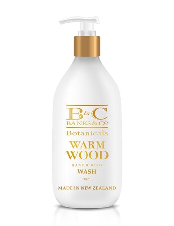 Banks & Co Warm Wood Luxury Hand & Body Wash, 500ml product photo