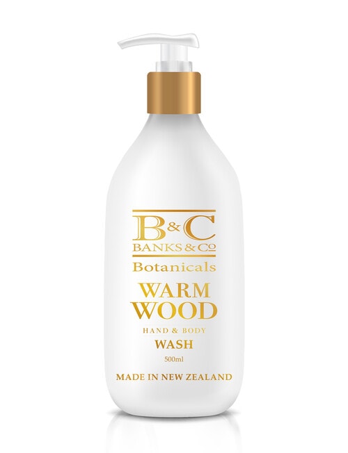 Banks & Co Warm Wood Luxury Hand & Body Wash, 500ml product photo