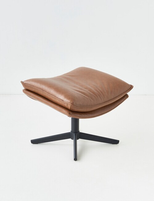 オットマン・スツール ottoman leather footstool LUCA Furniture Kingston Leather Footstool - Ottomans