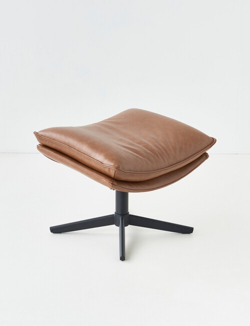 LUCA Furniture Kingston Leather Footstool product photo