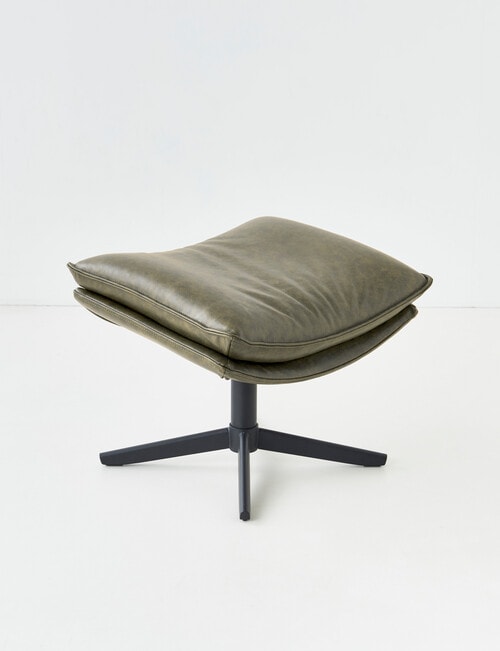 LUCA Furniture Kingston Leather Footstool product photo