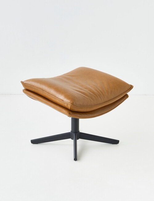 LUCA Furniture Kingston Leather Footstool product photo