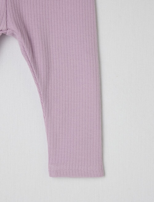 Teeny Weeny Rib Legging, Lilac product photo View 02 L