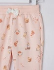 Teeny Weeny Tabitha Mouse All-Over Print Trackpant, Blush product photo View 02 S