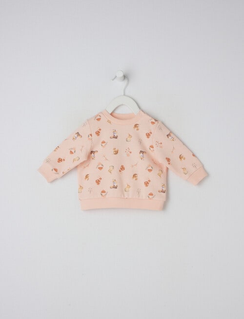 Teeny Weeny Forest Fleece Sweatshirt, Pink product photo