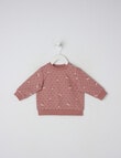 Teeny Weeny Cherry Fleece Sweatshirt, Pink product photo