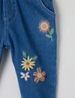 Teeny Weeny Paper Bag Waist Jeans, Denim Blue product photo View 02 S