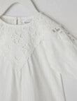 Teeny Weeny Embroidery Anglaise Woven Shirt, White product photo View 02 S