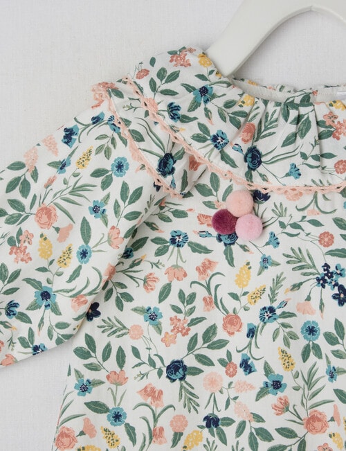 Teeny Weeny Floral Woven Shirt, White product photo View 02 L